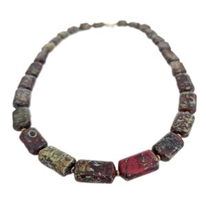 Natural Bloodstone Necklace